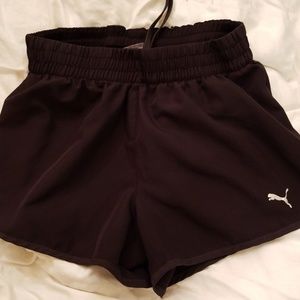 Black puma shorts